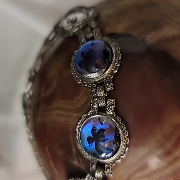 Vintage Morpho Butterfly Wing Bracelet - Picture 2 of 4